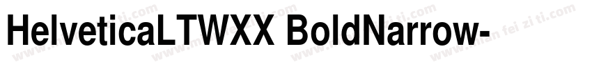 HelveticaLTWXX BoldNarrow字体转换